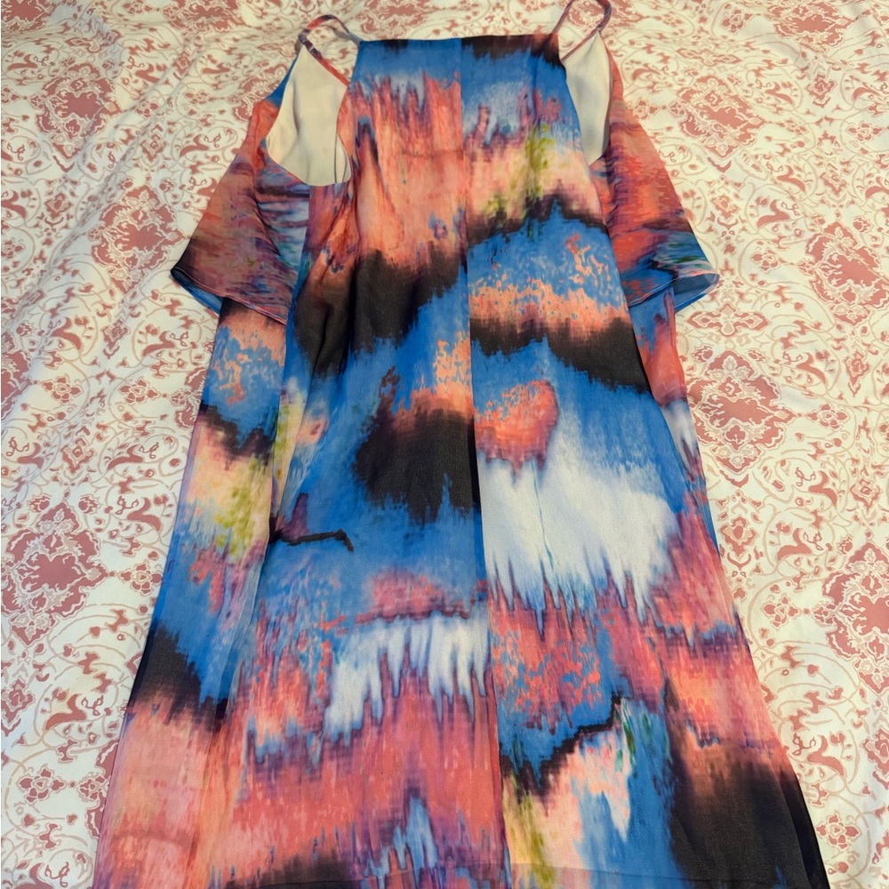 Marciano Pink Floral-Print Halter Dress - Picture 4 of 5